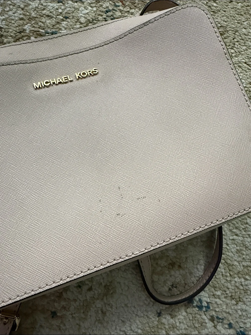 Michael Kors Jet Set Large Saffiano Leather Crossbody Bag